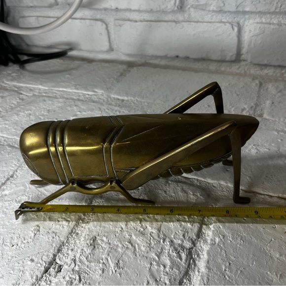 Vintage Brass MCM Grasshopper Figurine - Picture 6 of 7